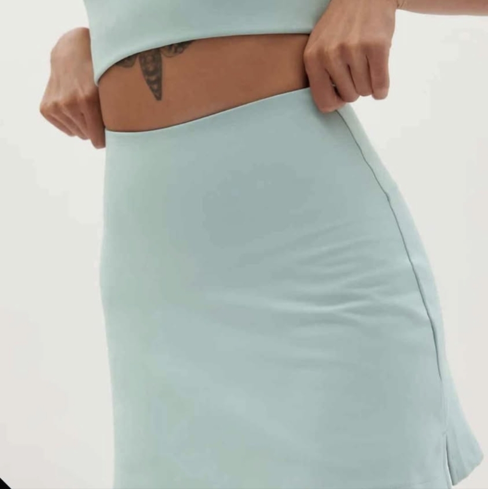 NWT -- Sea Foam Green Skort From Girlfriend Collective - No Longer Available!